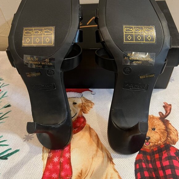 NEW Women's Anne Michelle Square Toe Cut Out Strap Heels - 6.5 - Picture 5 of 5